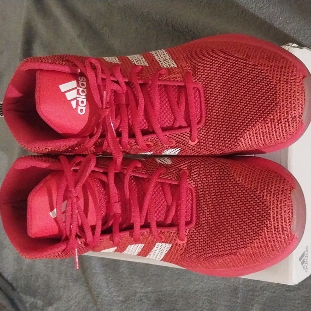 adidas NEO Men's CF Executor Mid Basketball-Shoes, Scarlet/White/Core Red, 10 M
